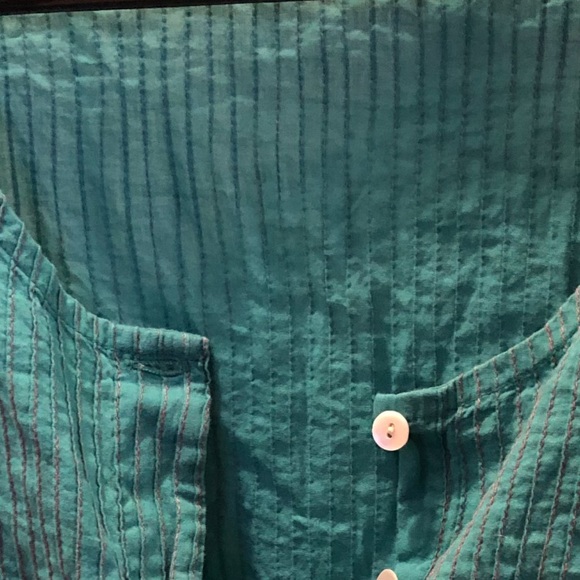 ROBERTA FREYMAN TEAL COLORED TOP SZ XS - Picture 4 of 8